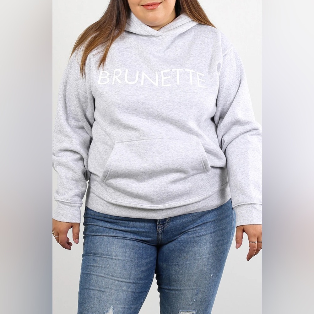 BRUNETTE THE LABEL
THE "BRUNETTE" CLASSIC HOODIE | PEBBLE GREY